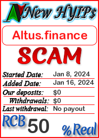 Altus.finance status: is it scam or paying