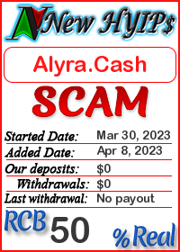 Alyra.Cash status: is it scam or paying