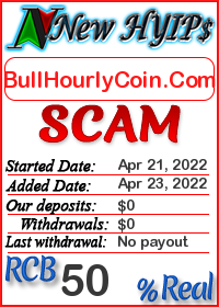 BullHourlyCoin.Com status: is it scam or paying