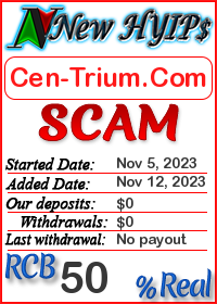 Cen-Trium.Com status: is it scam or paying