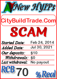 CityBuildTrade.Com status: is it scam or paying