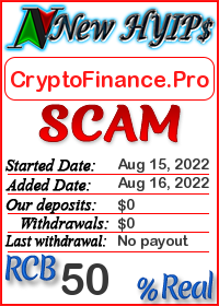 CryptoFinance.Pro status: is it scam or paying