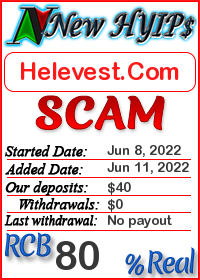 Helevest.Com status: is it scam or paying