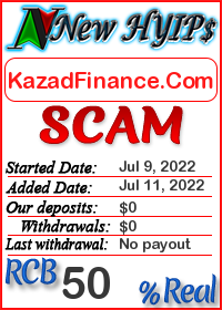 KazadFinance.Com status: is it scam or paying