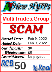 MultiTrades.Group status: is it scam or paying