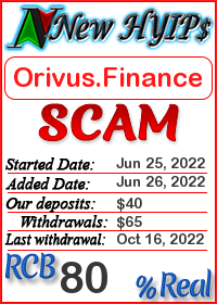 Orivus.Finance reviews and monitor