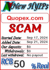 Quopex.com status: is it scam or paying